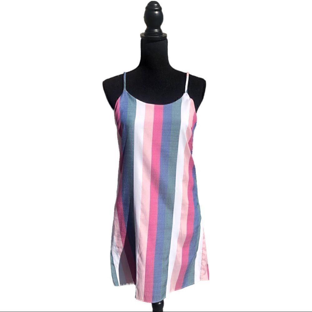 Striped Spaghetti Strap Dress  